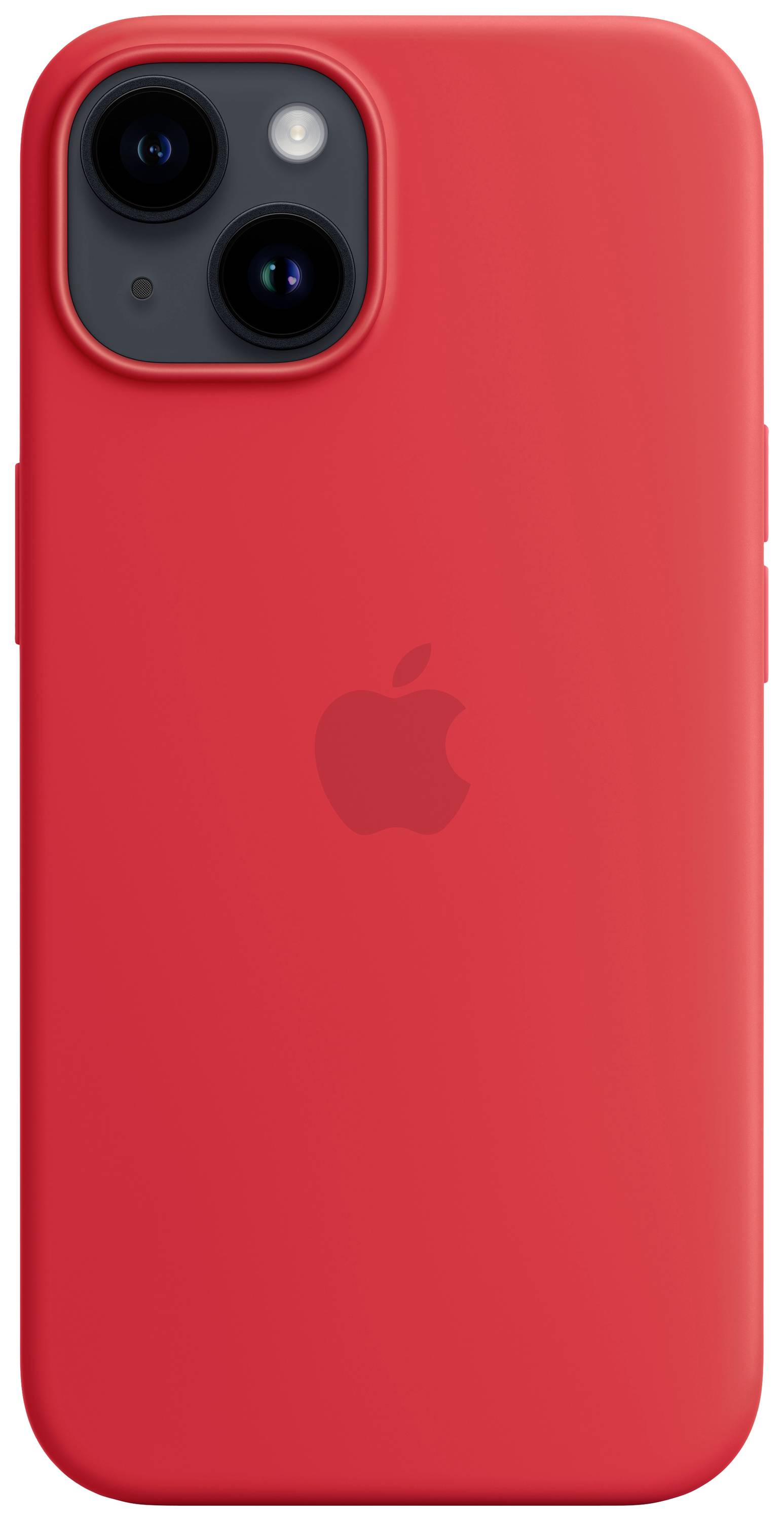 Apple Silicon Case MagSafe Case Apple iPhone 14 Red Inductieve lading, Stootbestendig