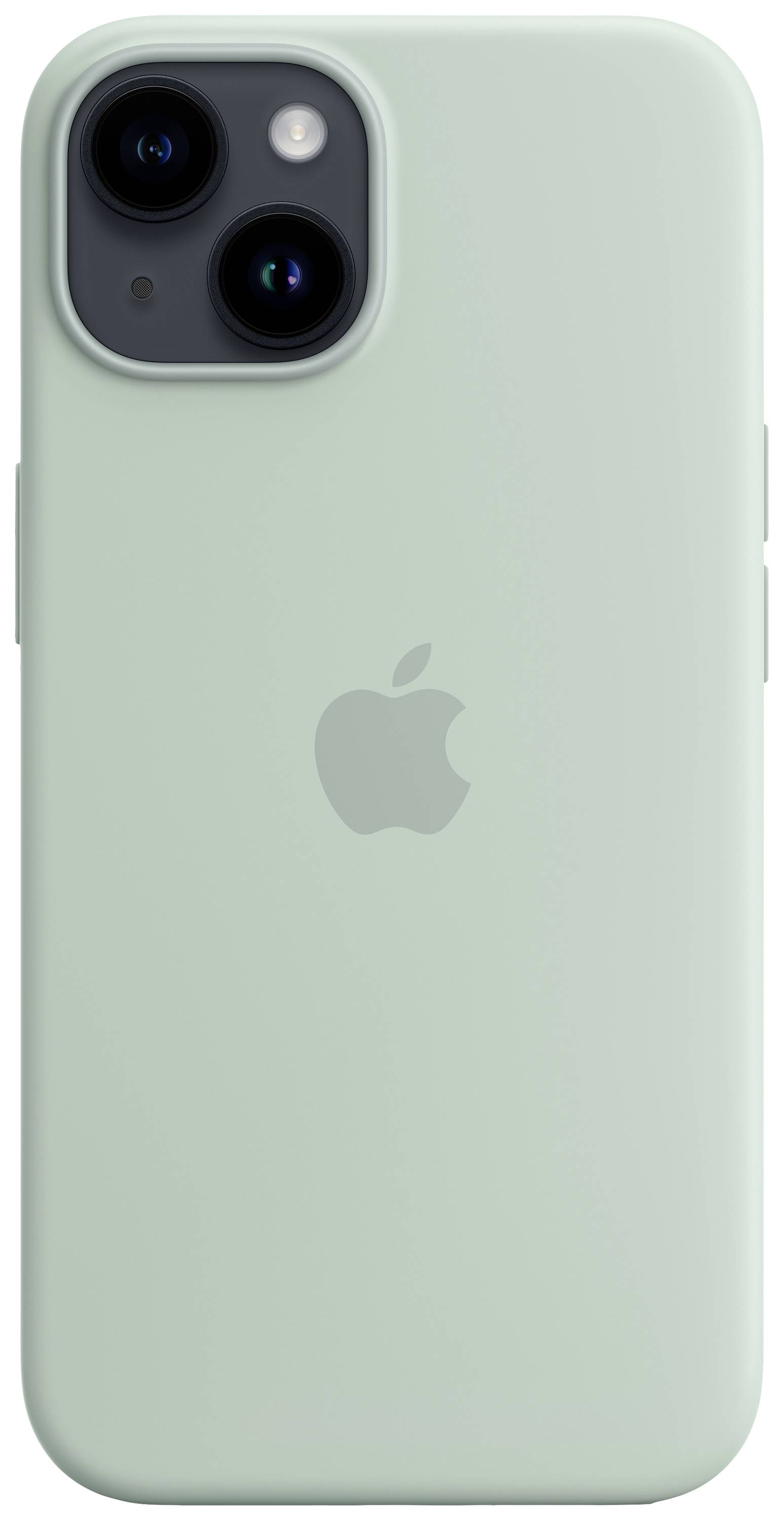 Apple Silicon Case MagSafe Case Apple iPhone 14 Turquoise Inductieve lading, Stootbestendig