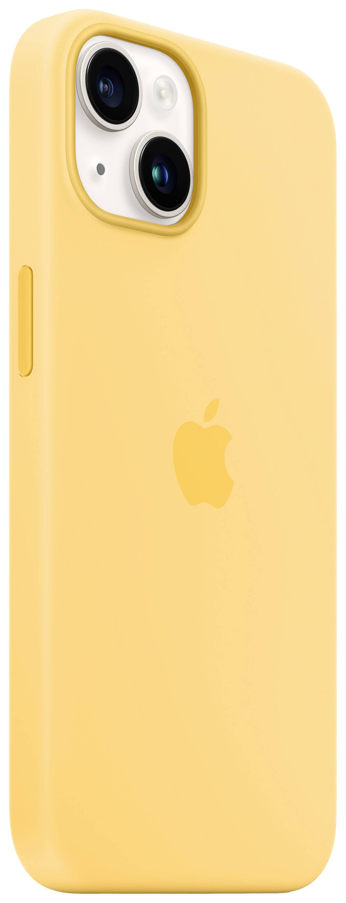 Apple Silicon Case MagSafe Case Apple iPhone 14 Zonnegeel Inductieve lading, Stootbestendig-5