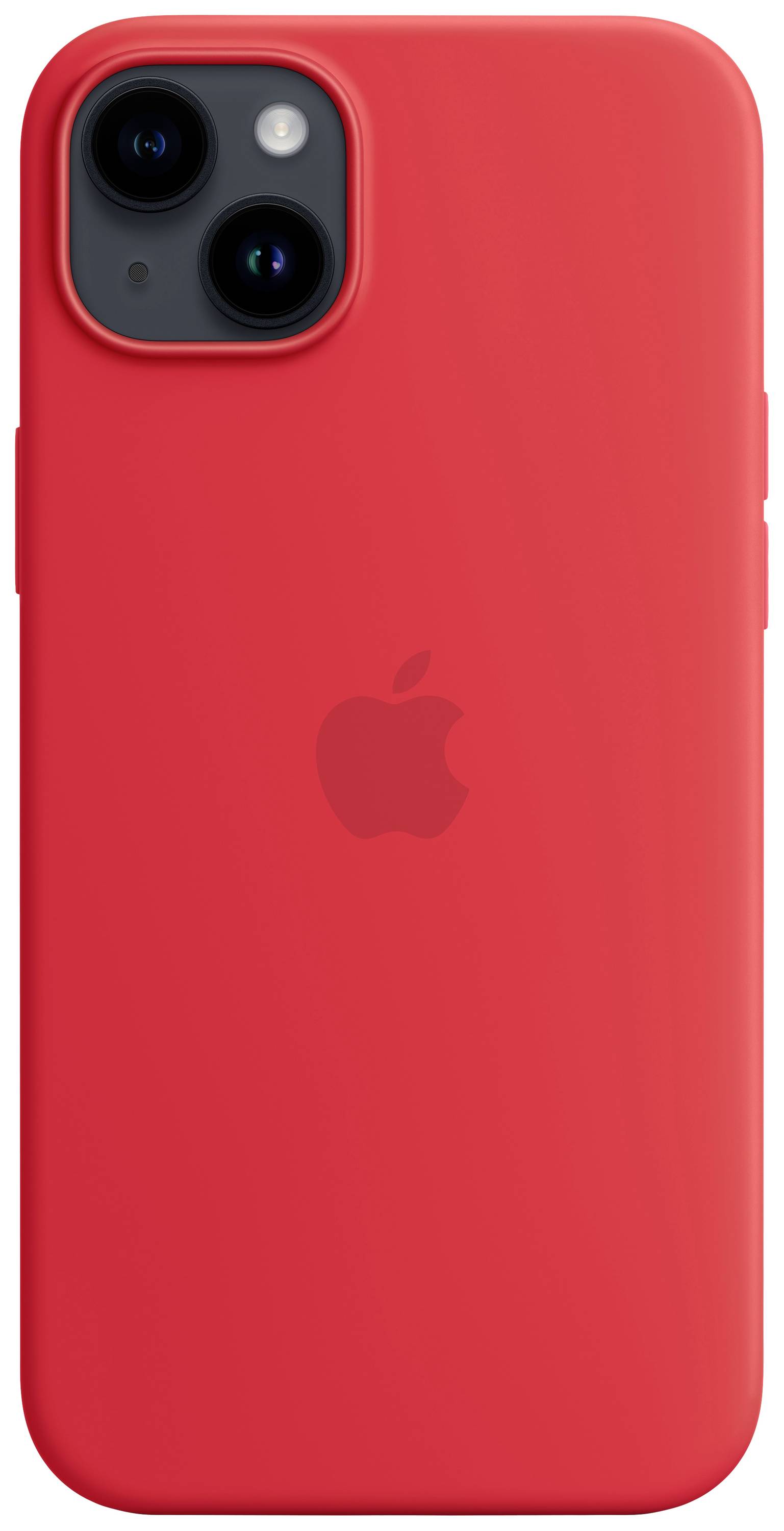 Apple Silicon Case MagSafe Case Apple iPhone 14 Plus Red Inductieve lading, Stootbestendig