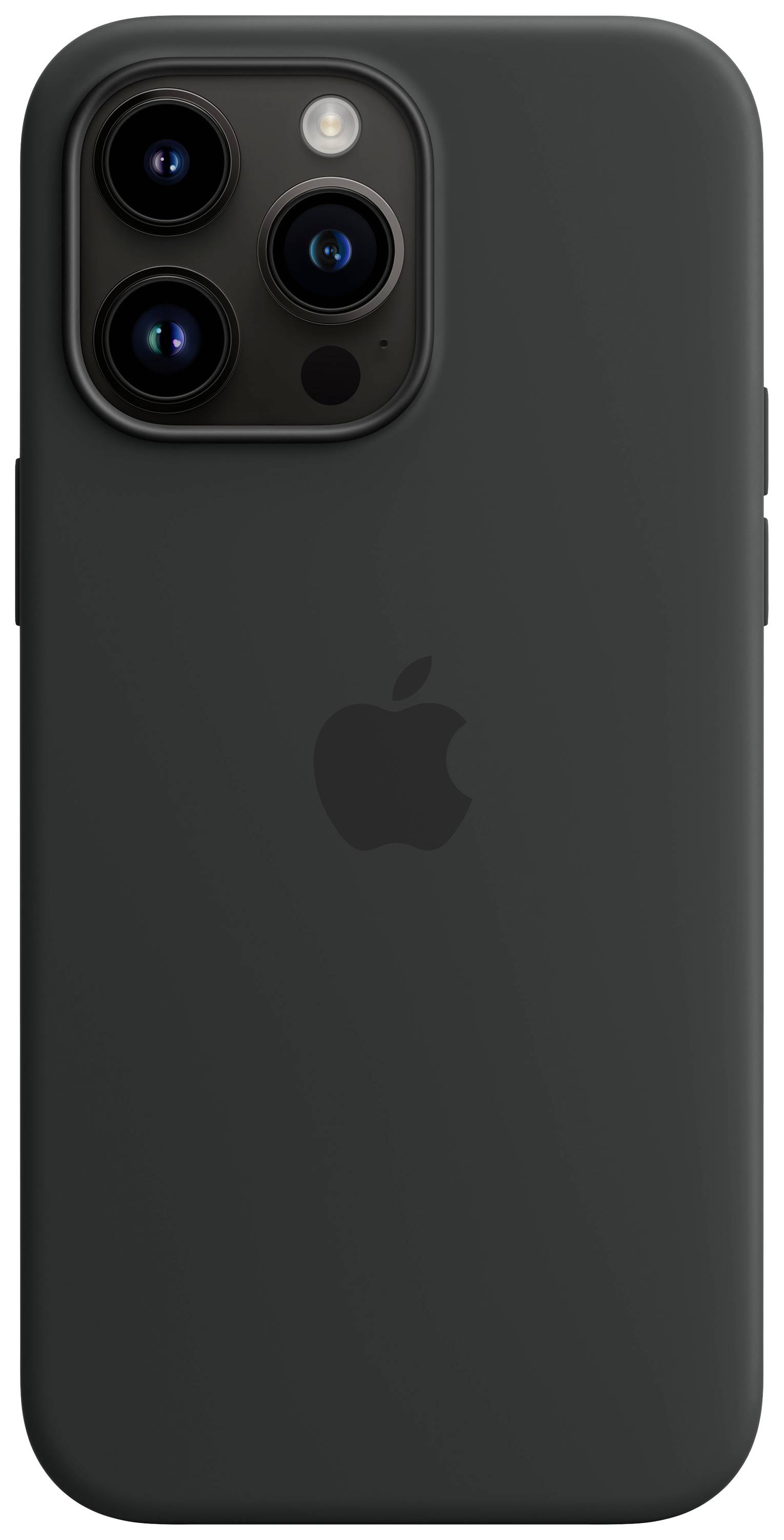 Apple Silicon Case MagSafe Case Apple iPhone 14 Pro Max Middernacht Inductieve lading, Stootbestendig