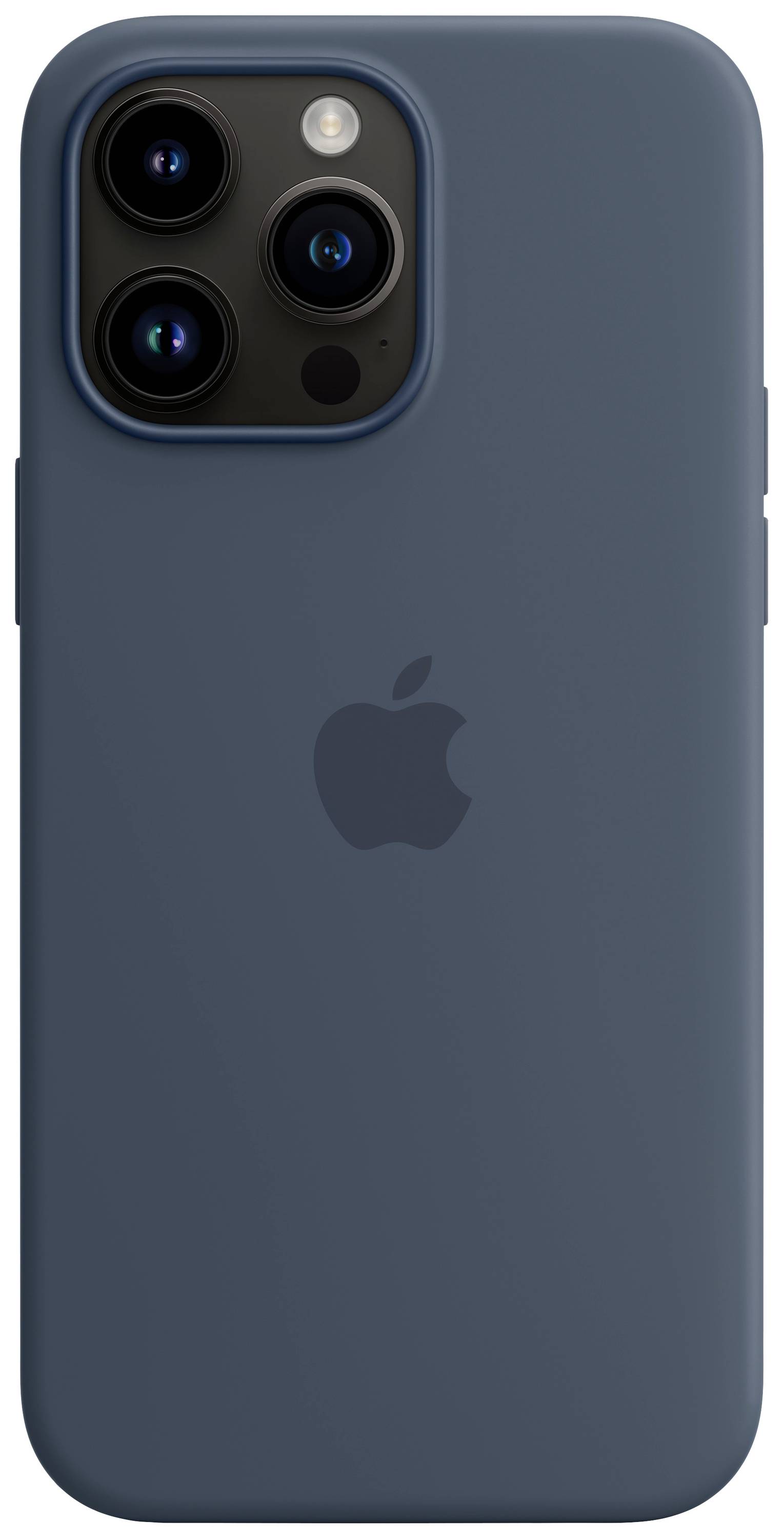 Apple Silicon Case MagSafe Case Apple iPhone 14 Pro Max Blauw Inductieve lading, Stootbestendig