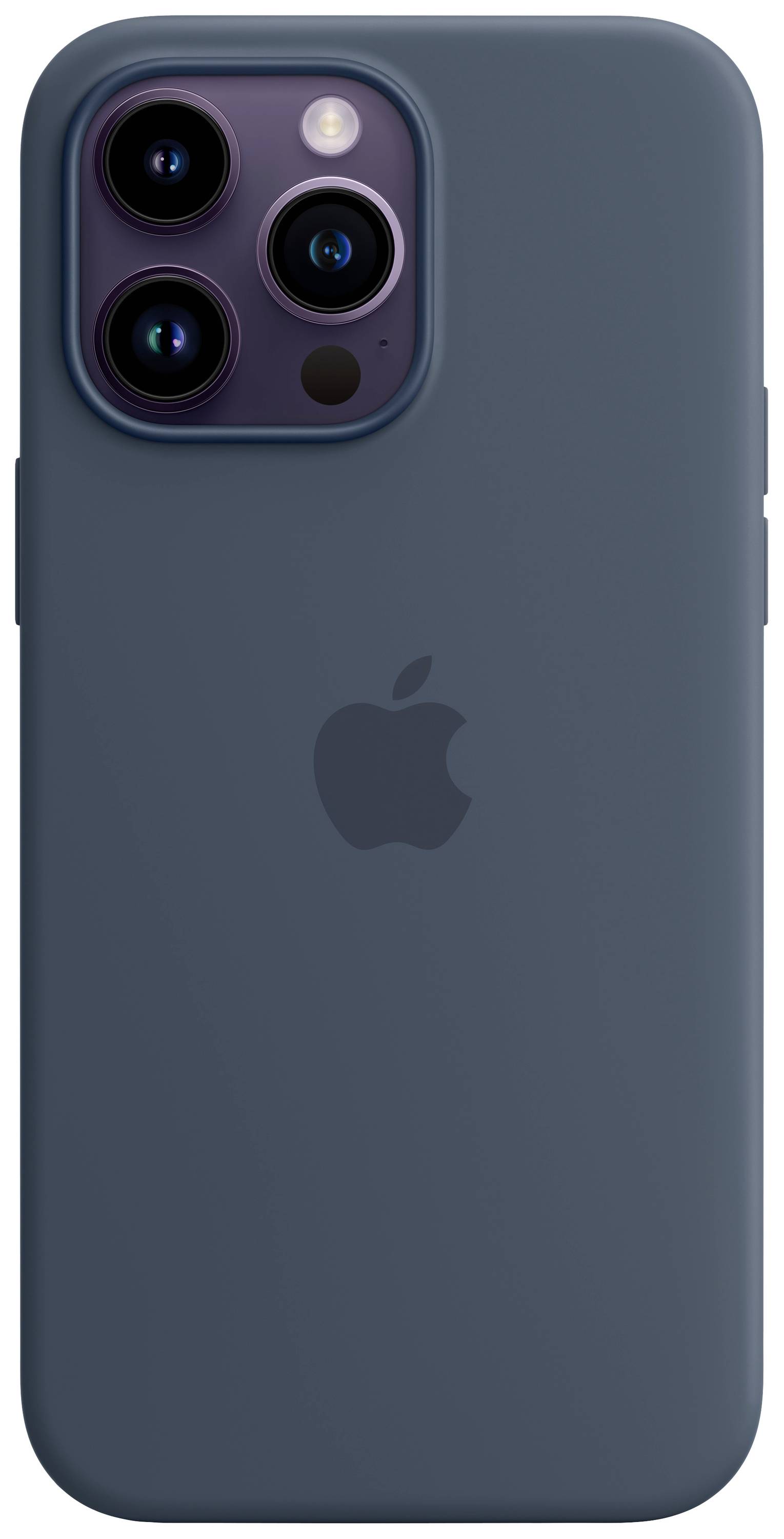 Apple Silicon Case MagSafe Case Apple iPhone 14 Pro Max Blauw Inductieve lading, Stootbestendig-1