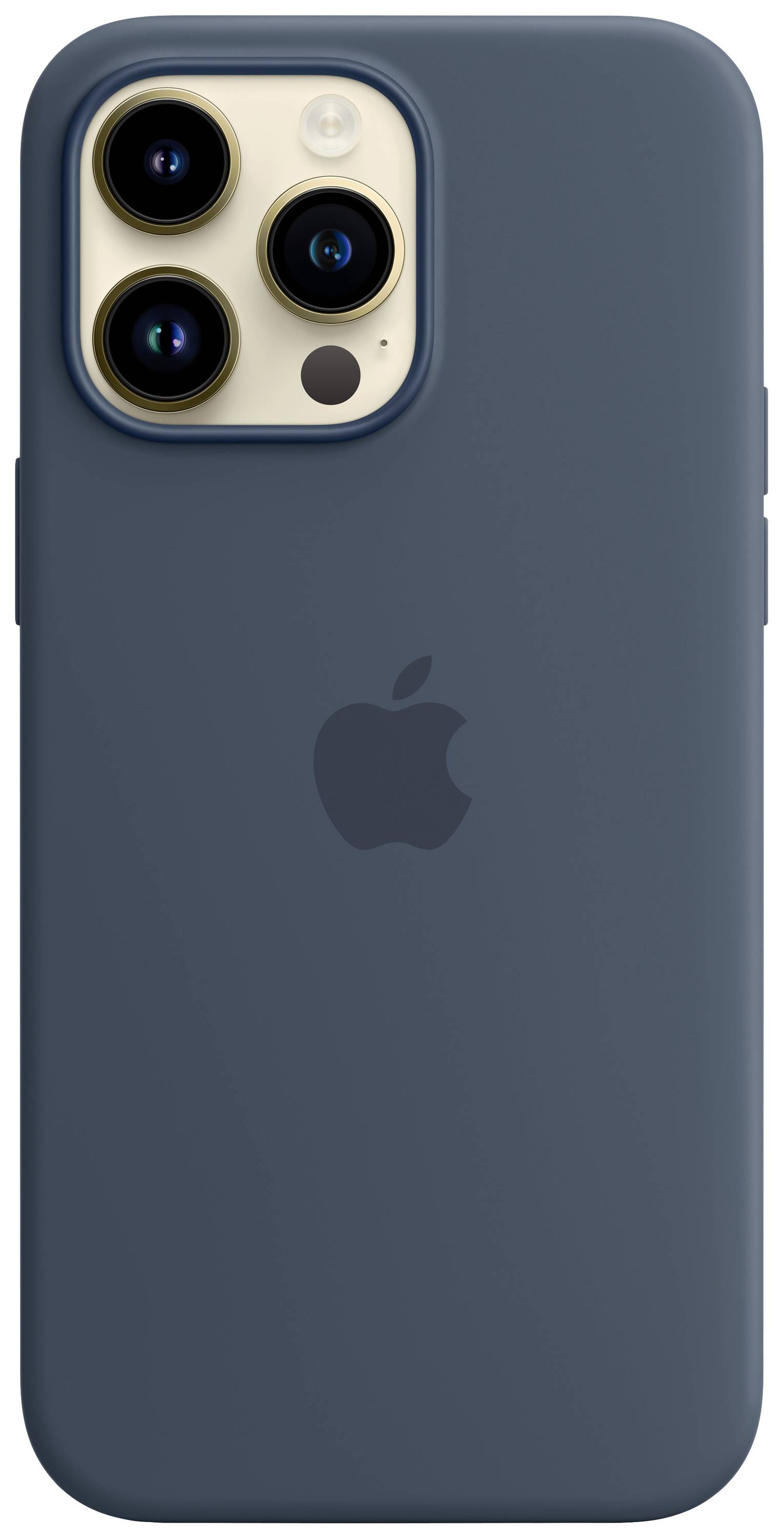 Apple Silicon Case MagSafe Case Apple iPhone 14 Pro Max Blauw Inductieve lading, Stootbestendig-2