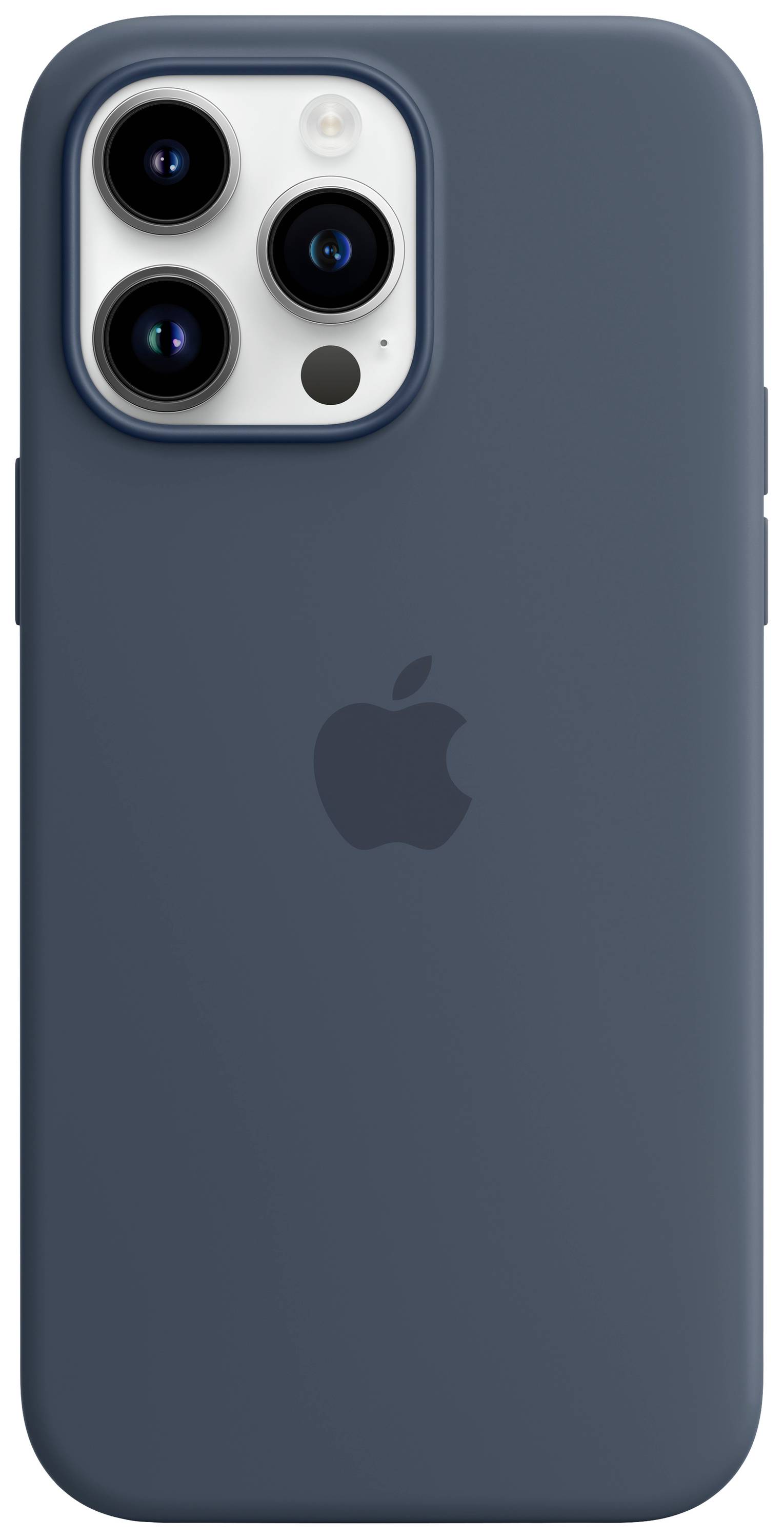 Apple Silicon Case MagSafe Case Apple iPhone 14 Pro Max Blauw Inductieve lading, Stootbestendig-3
