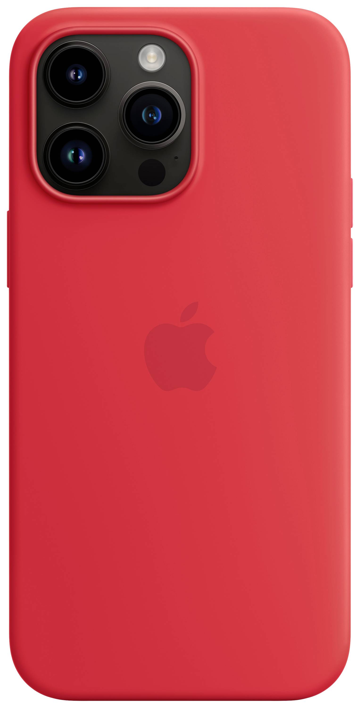 Apple Silicon Case MagSafe Case Apple iPhone 14 Pro Max Red Inductieve lading, Stootbestendig