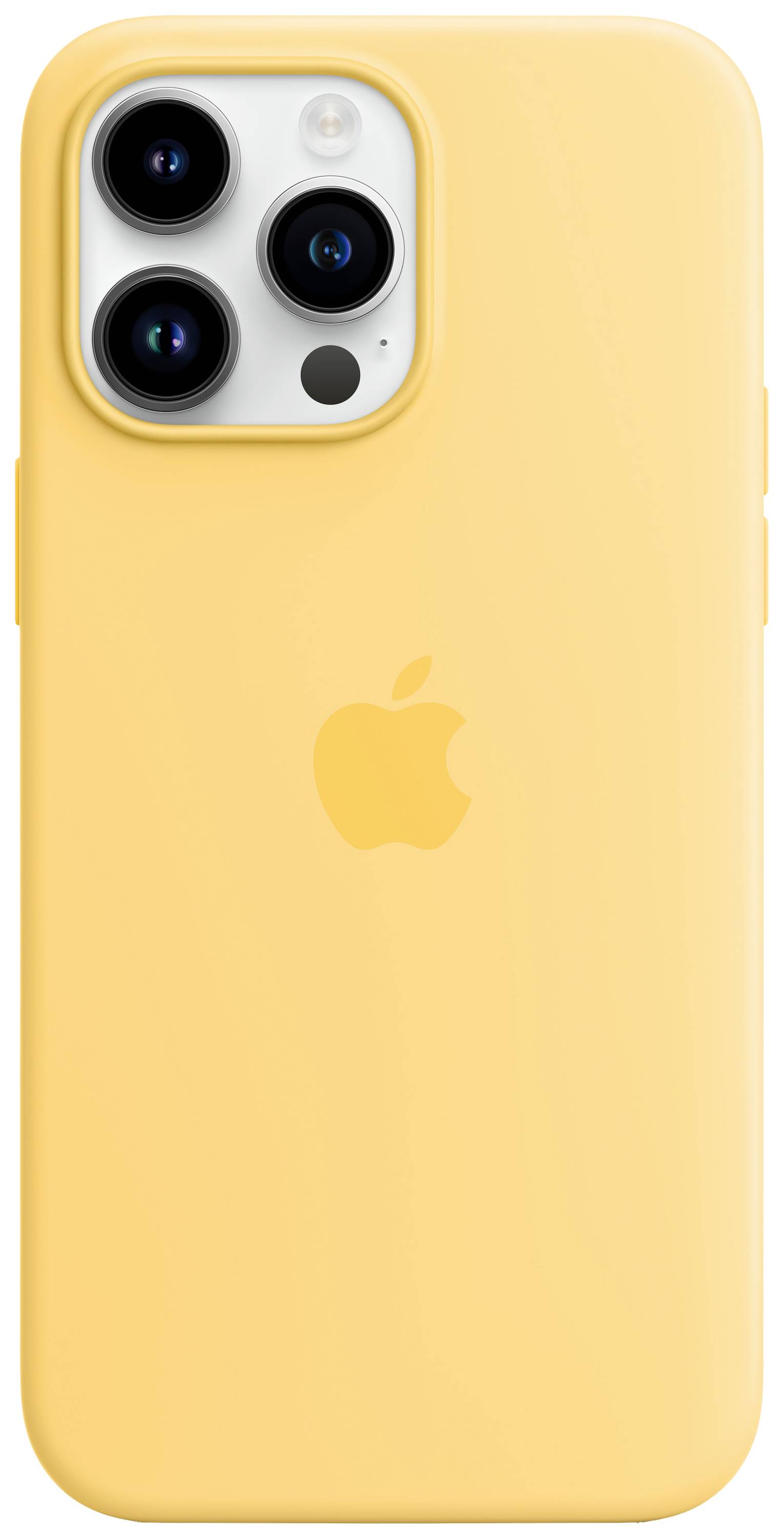 Apple Silicon Case MagSafe Case Apple iPhone 14 Pro Max Zonnegeel Inductieve lading, Stootbestendig-3