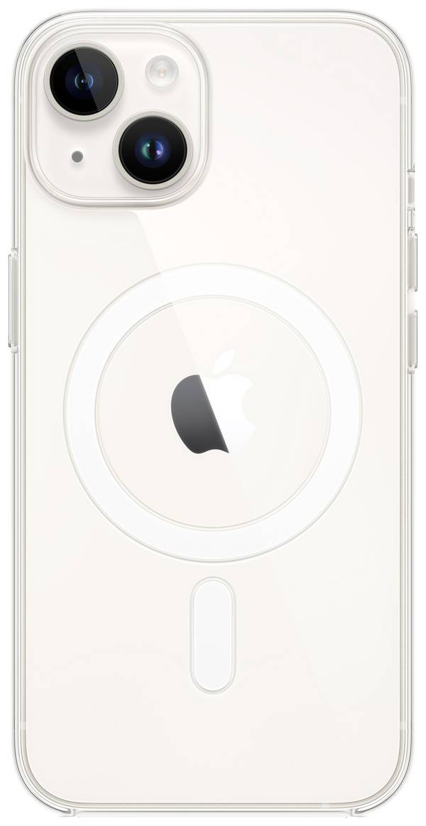 Apple Clear Case MagSafe Case Apple iPhone 14 Transparant Inductieve lading, Stootbestendig
