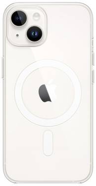 Apple Clear Case MagSafe Case Apple iPhone 14 Transparant Inductieve lading, Stootbestendig