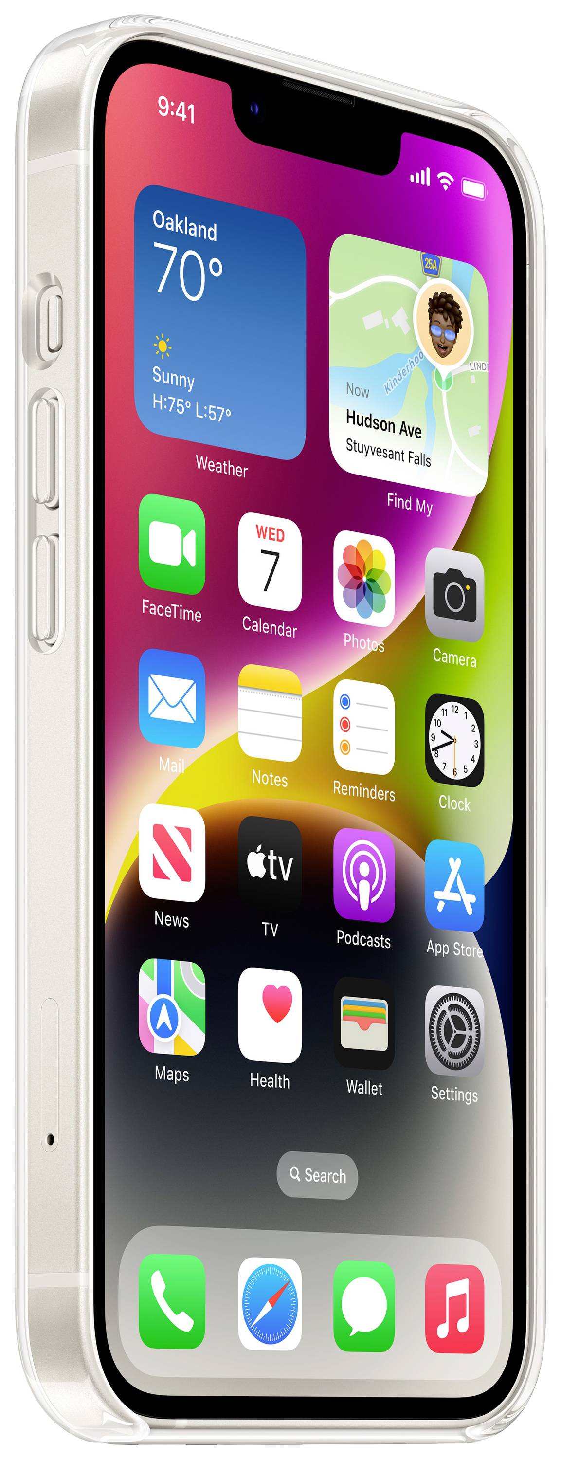 Apple Clear Case MagSafe Case Apple iPhone 14 Transparant Inductieve lading, Stootbestendig-7
