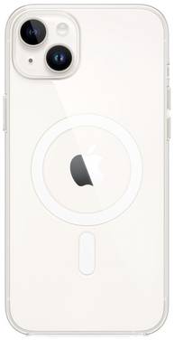 Apple Clear Case MagSafe Case Apple iPhone 14 Plus Transparant Inductieve lading, Stootbestendig