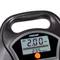 Een digitale bandenspanningsmeter toont 2,00 bar. Bovenaan staat het merk 'Osram'.