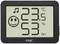 Digitale thermometer en hygrometer met weergave: 23,5 graden Celsius, 53% luchtvochtigheid. Smiley en muzieknoot symboliseren een aangenaam klimaat.