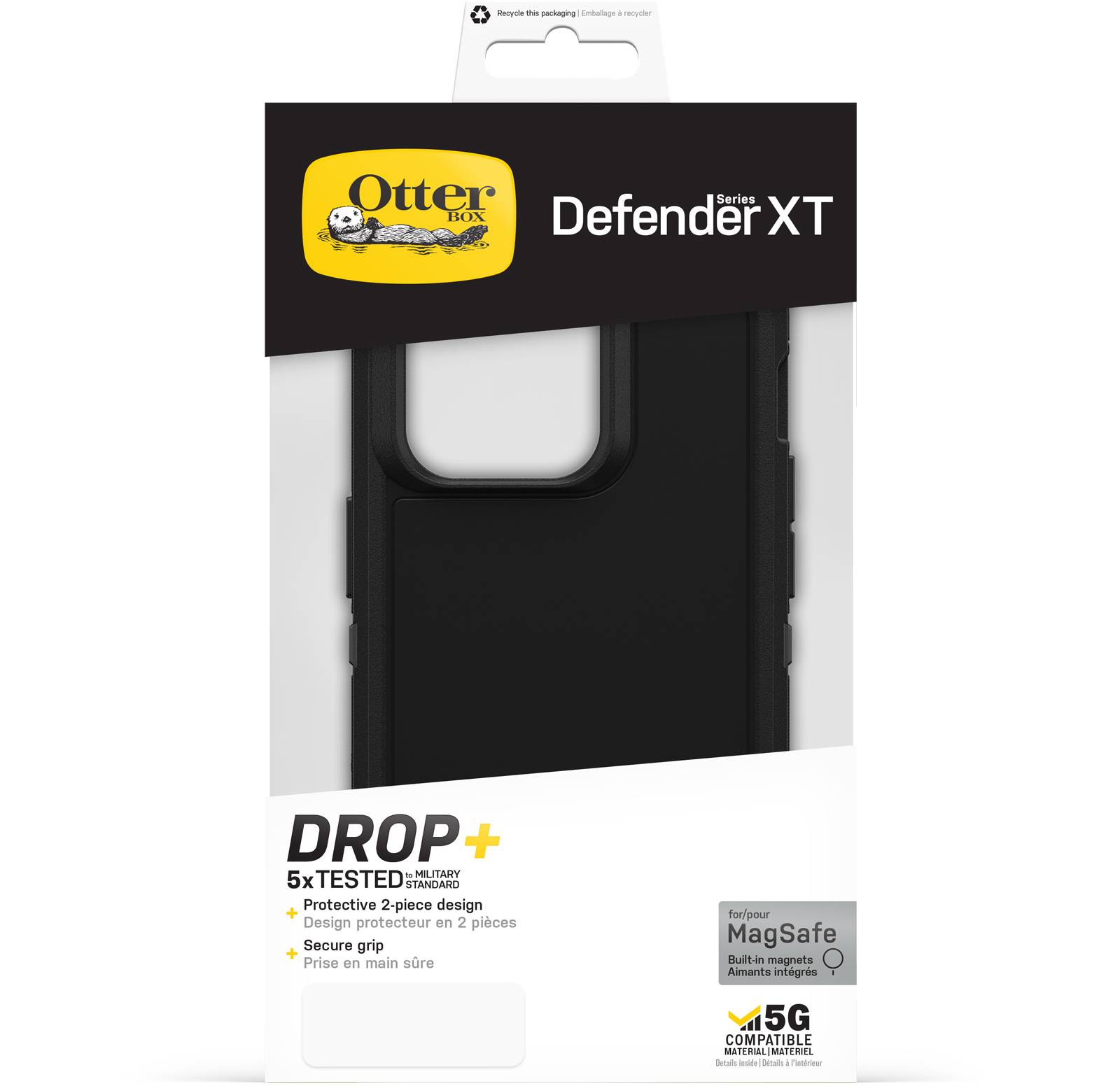 OtterBox Defender Series XT Robuust Case voor Apple iPhone 14 Pro Smartphone - Zwart - Valbestendig, Vuilbestendig, Kras-4