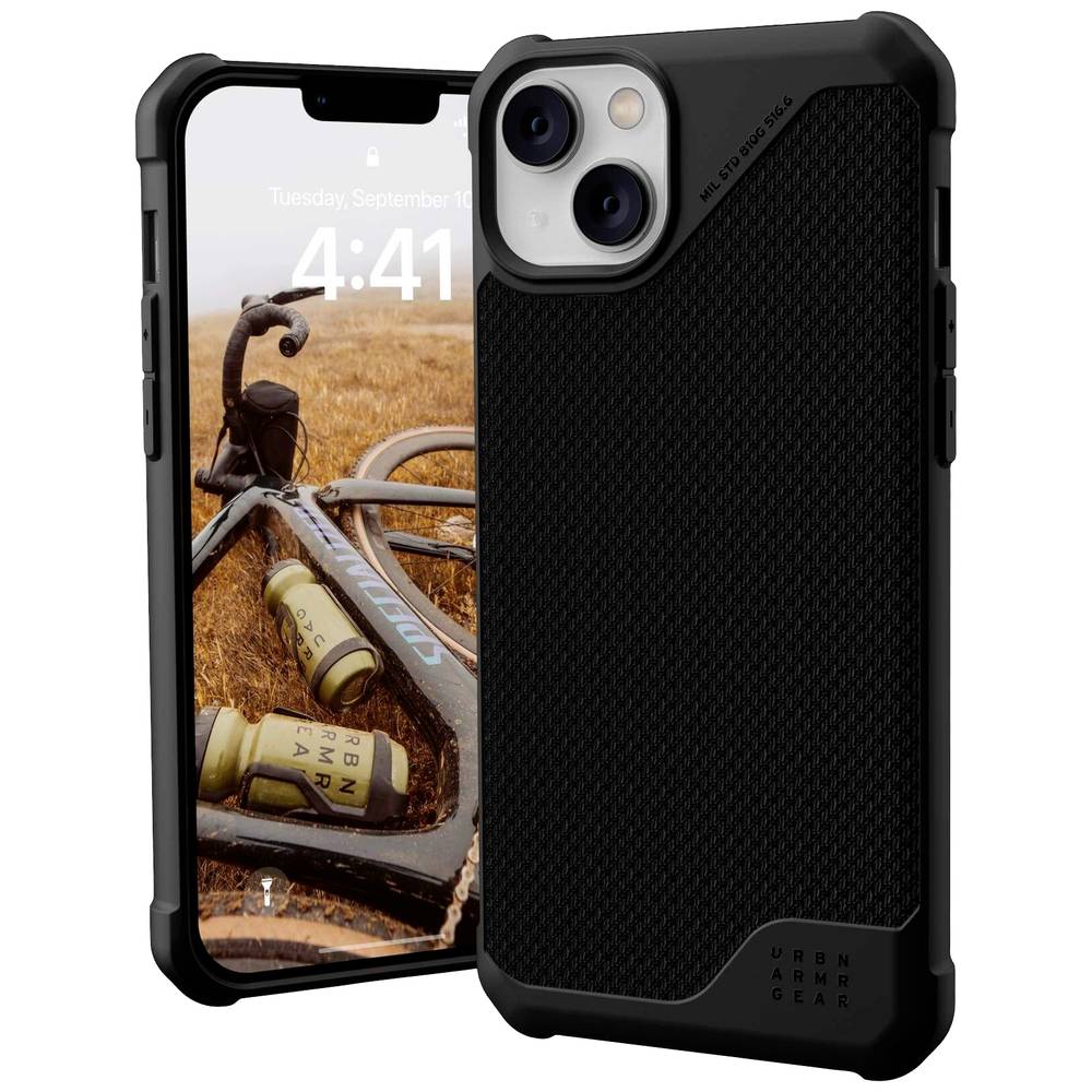 UAG Metropolis LT MagSafe Backcover iPhone 14 Plus hoesje - Kevlar Black