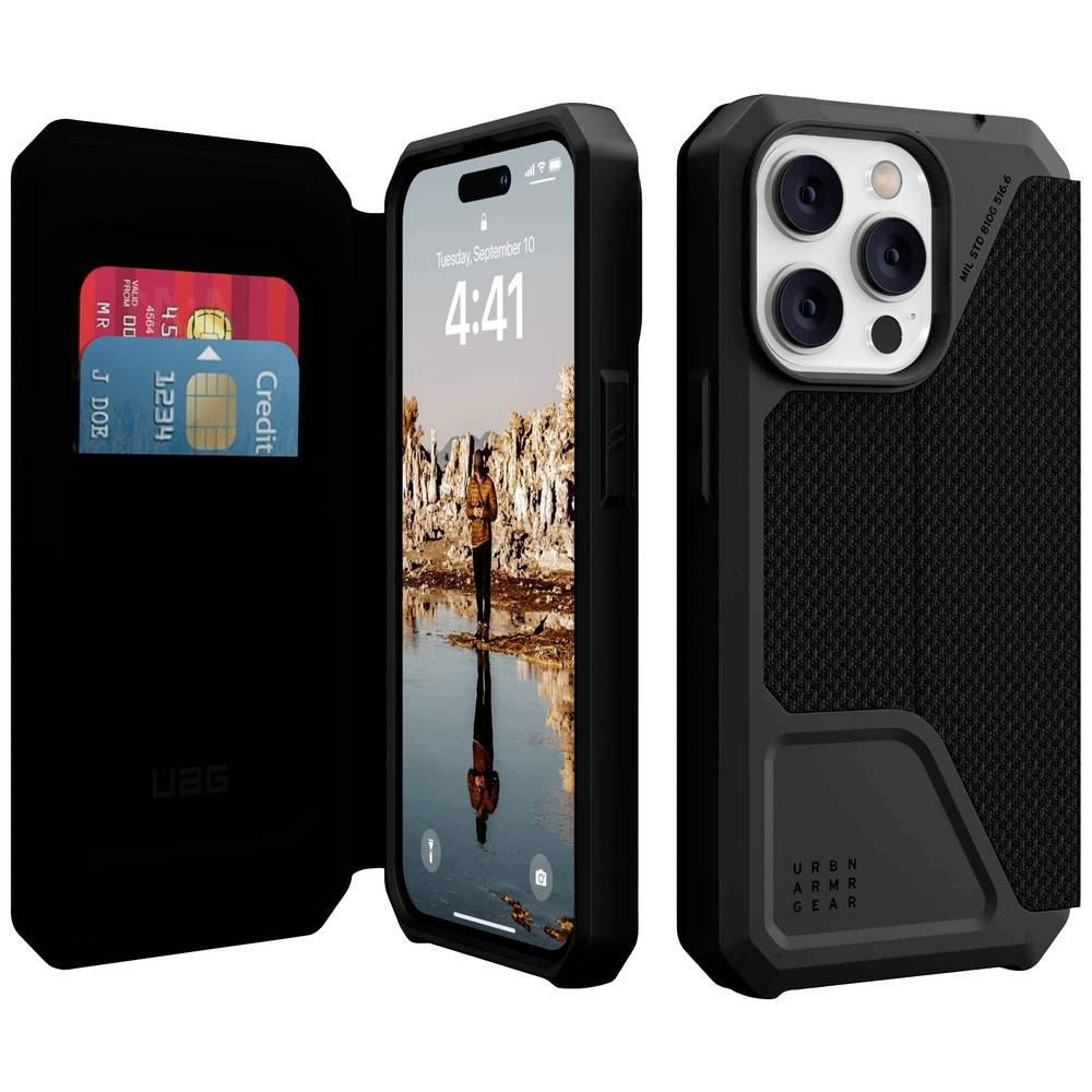 UAG - Metropolis iPhone 14 Pro Hoesje - kevlar zwart