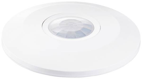 Sygonix SY-5251904 Bewegingsmelder (plafond) Plafond, Opbouw (op product) 360 ° Relais Wit