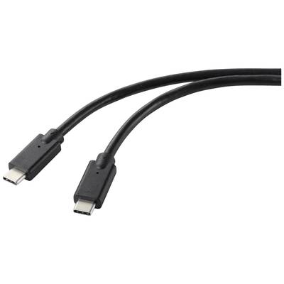Twee zwarte USB-C-kabels naast elkaar, die worden gebruikt voor het aansluiten van elektronische apparaten.