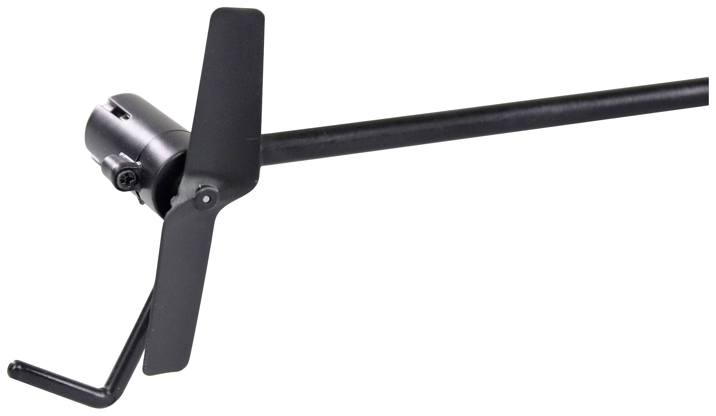 Metalen grondanker met handslinger en bevestigingsschroef. Gebruikt voor het stabiliseren van grote parasols.