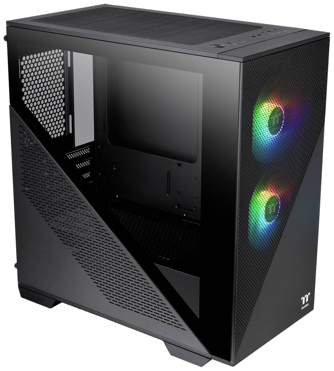 Thermaltake CA-1S4-00S1WN-00 Midi-tower PC-behuizing Zwart LCS-compatibel, Zijvenster, Geschikt voor DIY-waterkoeling,-11