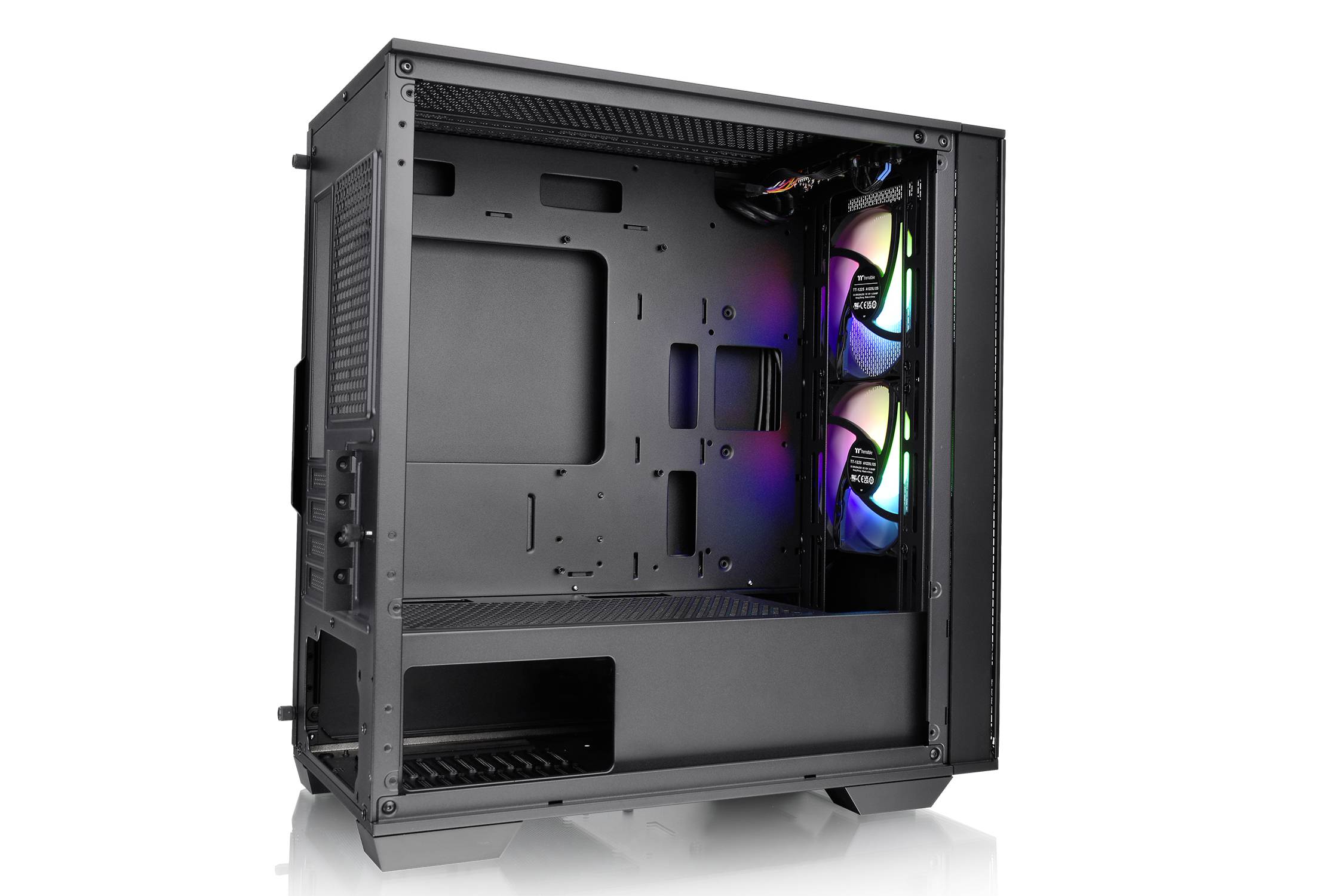 Thermaltake CA-1S4-00S1WN-00 Midi-tower PC-behuizing Zwart LCS-compatibel, Zijvenster, Geschikt voor DIY-waterkoeling,-13