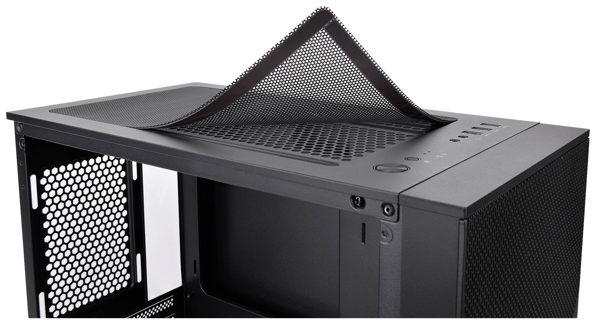 Thermaltake CA-1S4-00S1WN-00 Midi-tower PC-behuizing Zwart LCS-compatibel, Zijvenster, Geschikt voor DIY-waterkoeling,-14