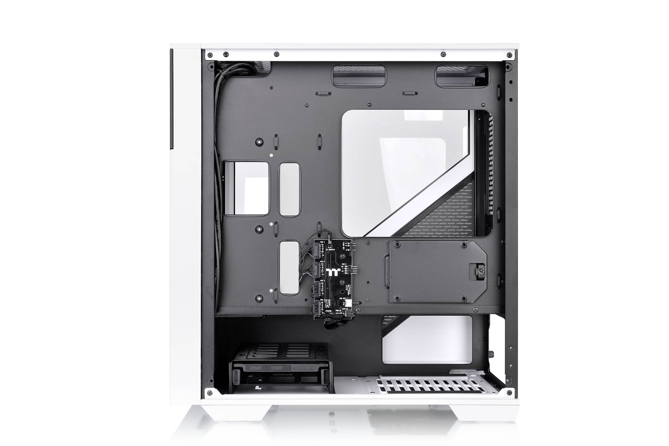 Thermaltake Divider 170 TG - Micro Tower - PC - Zwart - Wit - micro ATX - Mini-ITX - SPCC - Multi-7