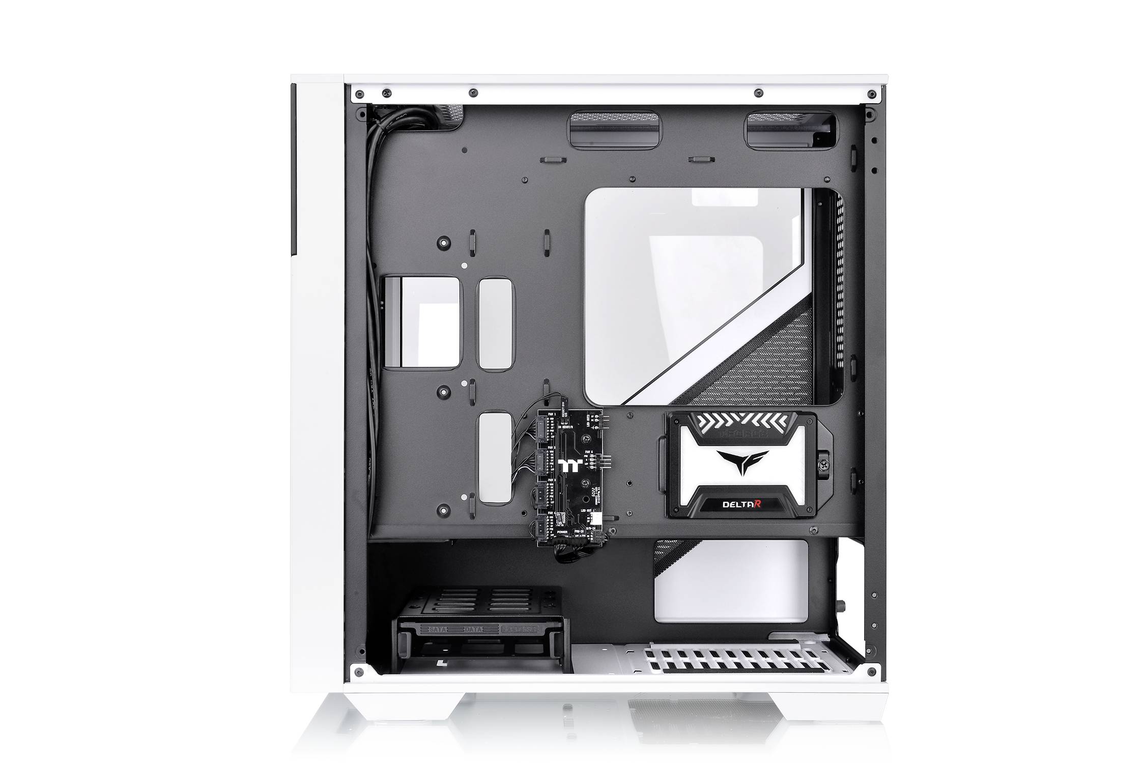 Thermaltake Divider 170 TG - Micro Tower - PC - Zwart - Wit - micro ATX - Mini-ITX - SPCC - Multi-8