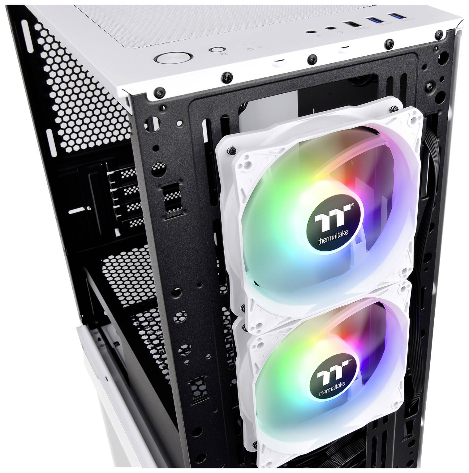 Thermaltake Divider 170 TG - Micro Tower - PC - Zwart - Wit - micro ATX - Mini-ITX - SPCC - Multi-15