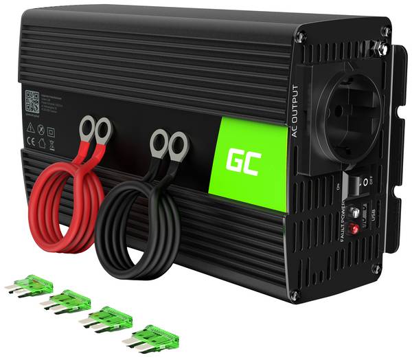 Green Cell INV09 Omvormer 1000 W 12 V - 230 V