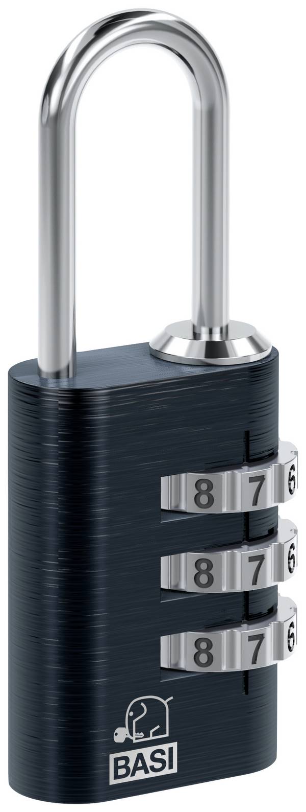 Basi 6170-4000-1100 Kofferslot 21 mm    Zwart Cijferslot