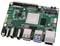 Een single-board computer met meerdere USB-poorten en een HDMI-uitgang, vergelijkbaar met een Raspberry Pi, toont technische componenten.