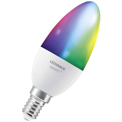 LEDVANCE 4058075778597 LED-lamp Energielabel F (A - G) E14 Kaars 4.9 W = 40 W RGBW (Ø x h) 39 mm x 39 mm  1 stuk(s)