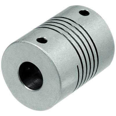 Een metalen koppeling met parallelle sleuven, die wordt gebruikt voor mechanische verbindingen.