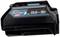 Zwarte accu met blauwe en rode opdruk '40V max, 14.4V - 18V, XGT', geschikt voor apparaten met variabele spanningsinzet.