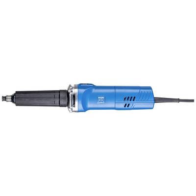 Een blauwe elektrische slijpmachine met zwarte handgreep en stroomkabel, geschikt voor nauwkeurige slijpwerkzaamheden in ambachtelijke projecten.