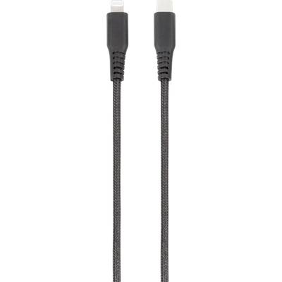 Vivanco USB-kabel  Apple Lightning stekker, USB-C stekker 1.50 m Zwart  61692
