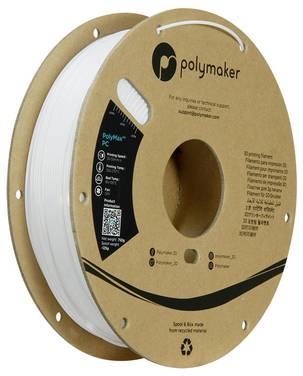 Polymaker PC02002 Polymax Tough Filament PC (polycarbonaat) Hoge stijfheid, Hittebestendig, Slagvast 1.75 mm 750 g Wit 1 stuk(s)