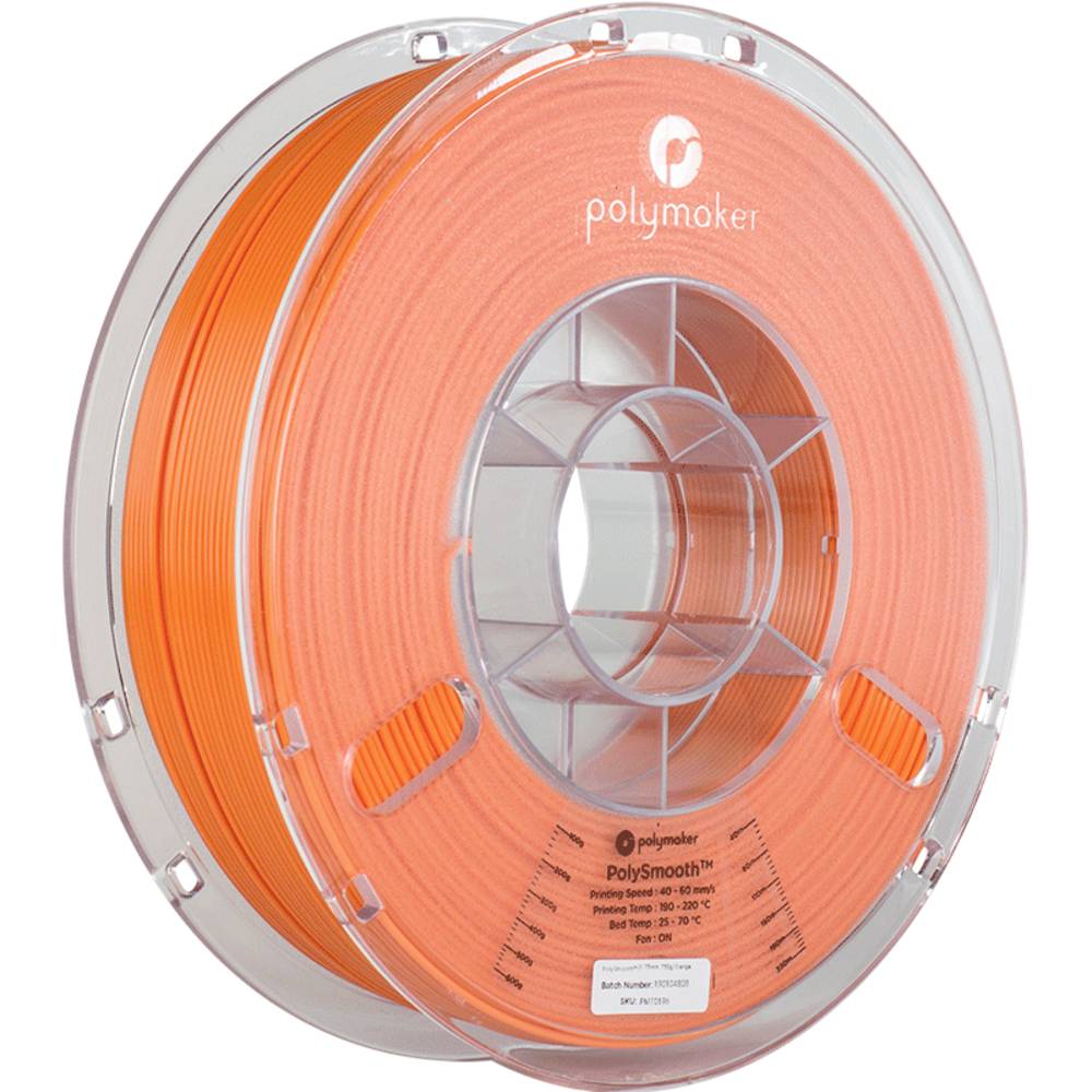 Polymaker PJ01008 PolySmooth Filament PVB Polijstbaar 1.75 mm 750 g Oranje 1 stuk(s)