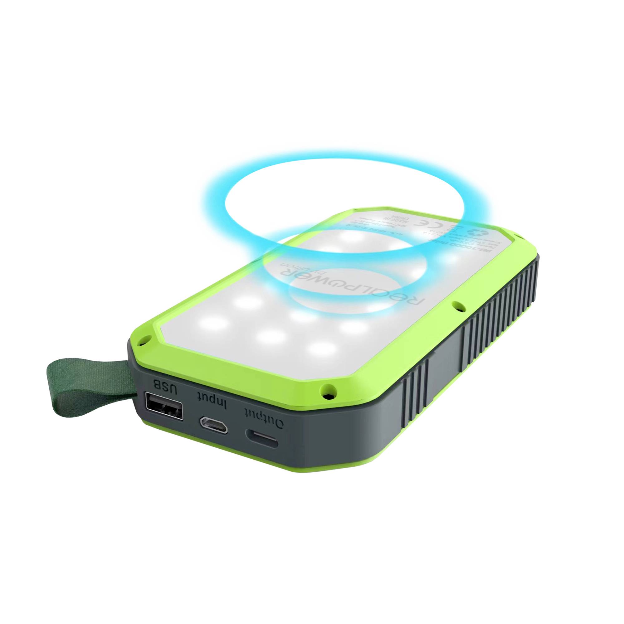 RealPower Powerbank PB-10000 Solar zwart 10.000mAh-2