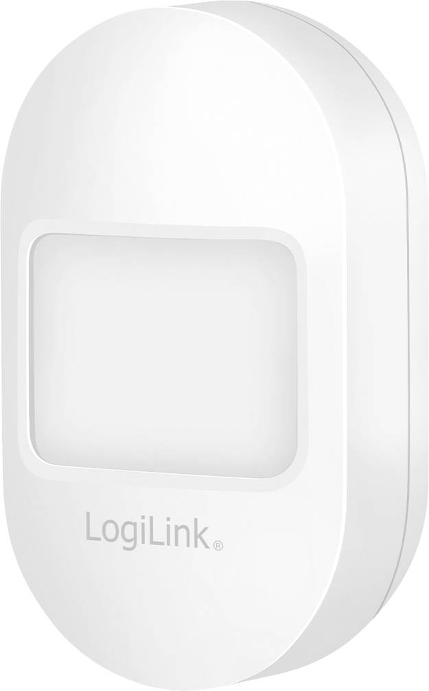 LogiLink SH0113 bewegingsmelder, passieve infraroodsensor (PIR), draadloos, wandmontage, wit-0