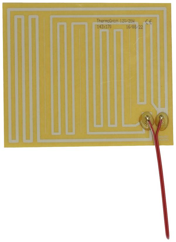Thermo TECH Polyester Verwarmingsfolie Zelfklevend 12 V 20 W (l x b) 170 mm x 143 mm