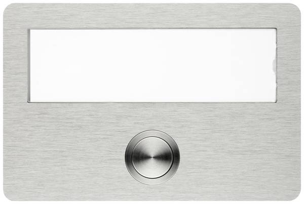 Grothe 55640 Bel Met naambord  RVS
