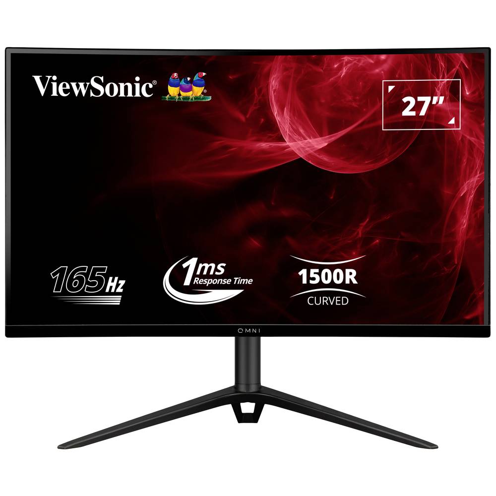 Viewsonic VX2718-2KPC-MHDJ LED-monitor 68.6 cm (27 inch) Energielabel G (A - G) 2560 x 1440 Pixel QHD 1 ms HDMI, DisplayPort, Audio, stereo (3.5 mm jackplug)