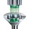 Close-up van een Torx-schroefkop met SPAX-logo. Een schroevendraaier wordt in de kop geplaatst, waarbij de nauwkeurige passing wordt benadrukt.