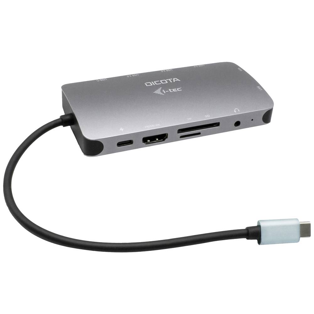 Dicota D31955 USB-C dockingstation Geschikt voor merk: Universeel USB-C® Power Delivery, Geïntegreerde kaartlezer