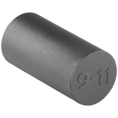 Een cilindrische magneet met het opschrift '9-11'.