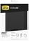 Zwart Otterbox Defender hoesje met geïntegreerde schermbescherming en standaard in vier standen voor tablets. Verpakkingsontwerp zichtbaar.