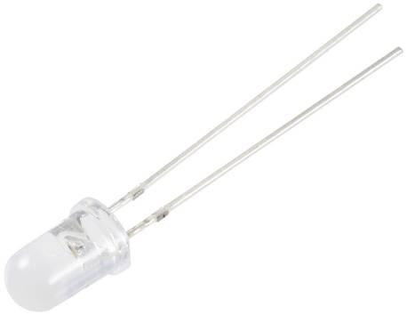 TRU COMPONENTS  Bedrade LED  Warm-wit Rond 5 mm 4200 mcd 100 ° 20 mA 2.9 V