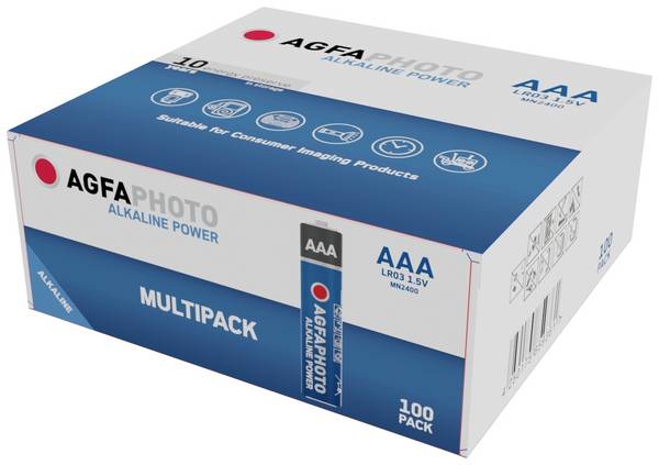 AgfaPhoto Power LR03 AAA batterij (potlood) Alkaline 1.5 V 100 stuk(s)